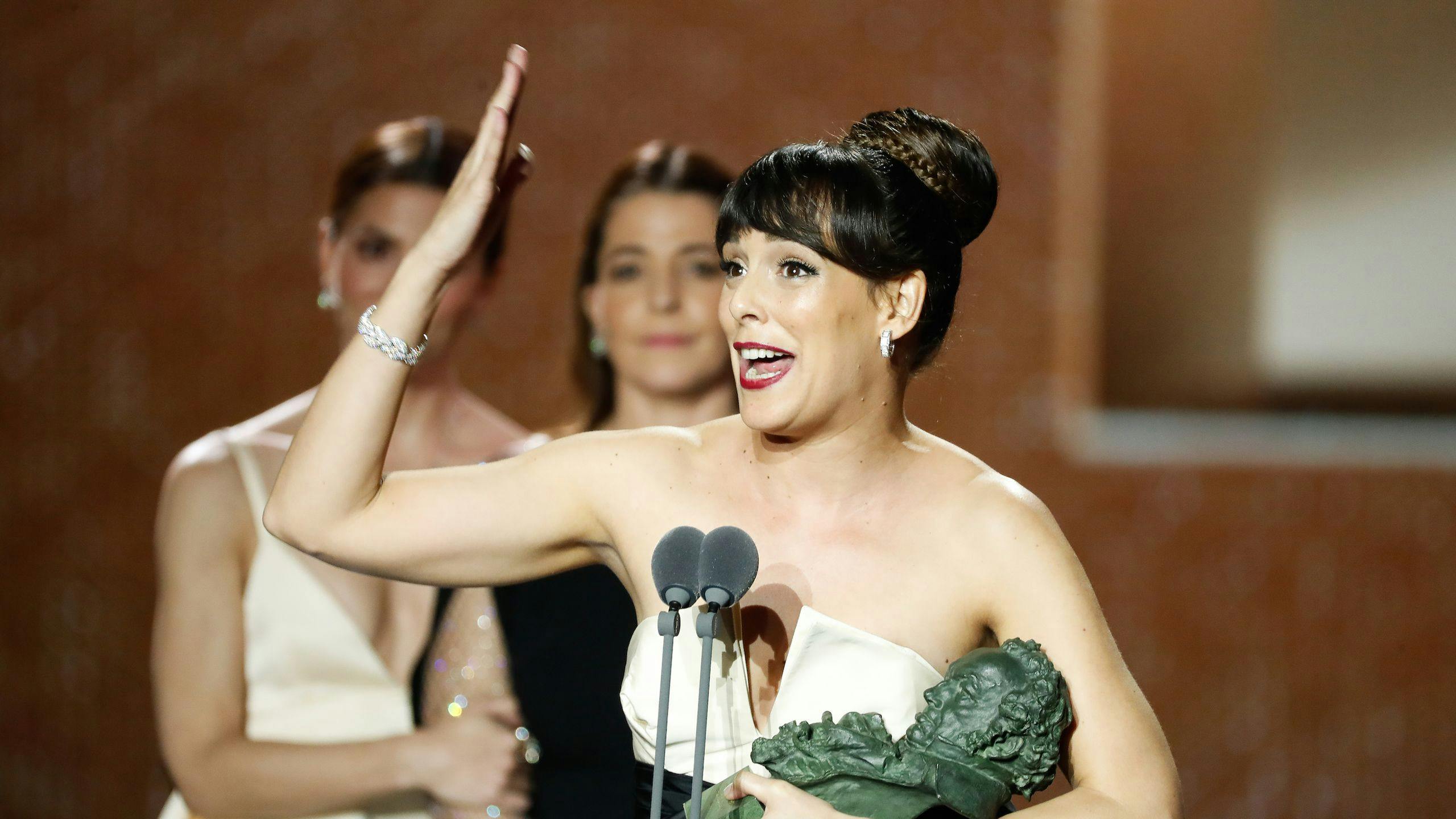 La actriz Belén Cuesta agradece su Goya a la Mejor Actriz protagonista por 'La trinchera infinita' en la gala de 2020