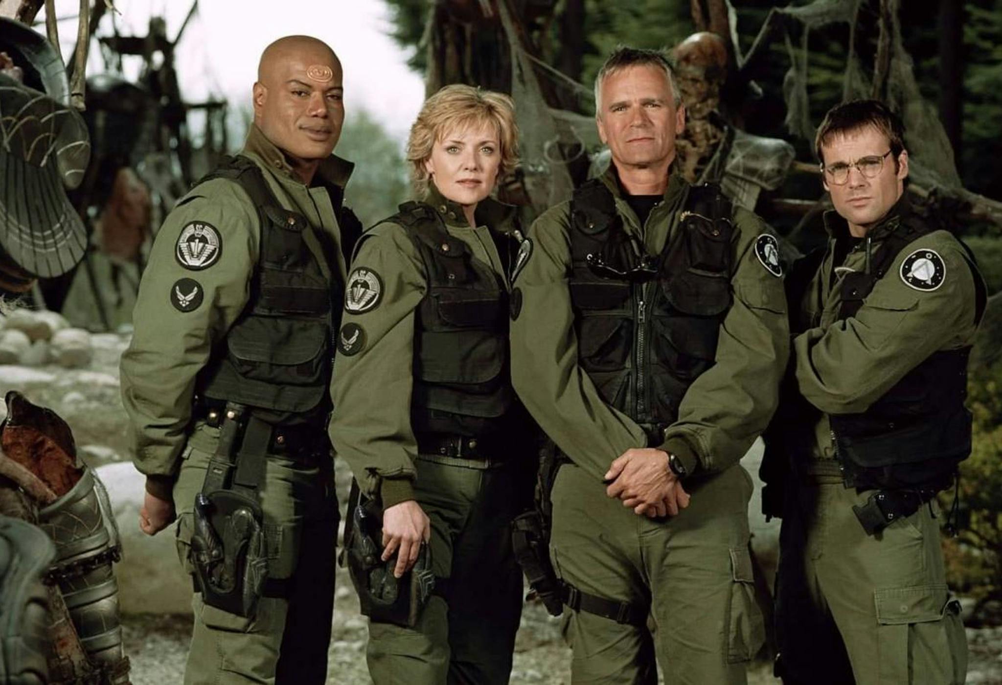Christopher Judge, Amanda Tapping, Richard Dean Anderson y Michael Shanks eran los protagonistas de 'Stargate SG-1', basada en 'Stargate'