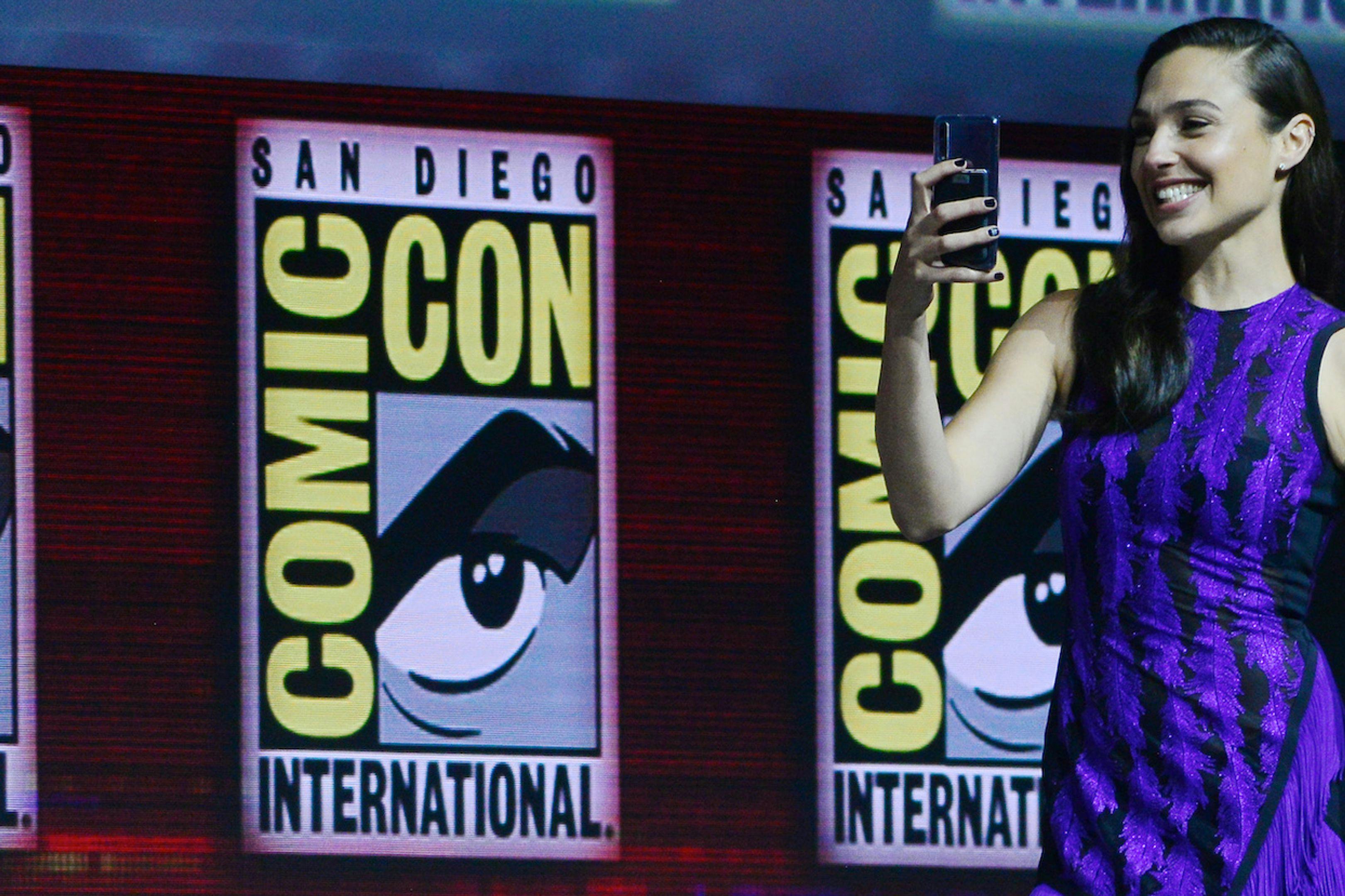 La actriz Gal Gadot, durante la presentación de 'Wonder Woman 1984' en la Comic-Con de 2018